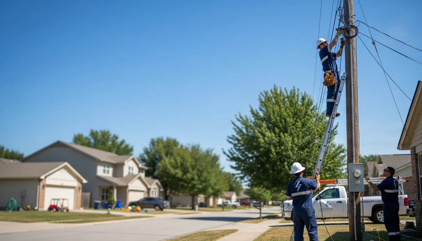 Residential electrician providing installation services in Mastic, NY